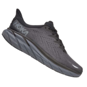 HOKA ONE ONE 男鞋克利夫顿8公路跑步鞋Clifton8网面减震耐磨透气 黑色/黑色 43/275mm