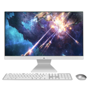 华硕(ASUS)猎鹰V4 21.5英寸商用家用办公一体机电脑(Intel J4025  8G 256G SSD 全高清 上门售后)白