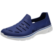斯凯奇（Skechers）洞洞鞋男夏季2023新款凉鞋男 潮流运动休闲沙滩拖鞋舒适透气54271 蓝色/NVY 41