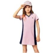 HAZZYS 哈吉斯 女童撞色短袖polo裙