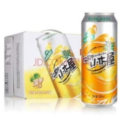 畅销西北，0酒精，汉斯小木屋 菠萝啤汽水 500ml*12罐