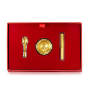 京东百亿补贴：CHJ JEWELLERY 潮宏基 金碗筷勺3件套 QVG30000154