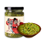 眉州三爷子炭烤烧椒酱辣椒酱四川拌饭虎皮青椒酱剁椒拌面下饭菜