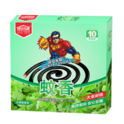 居安无敌 艾草 植物配方蚊香 10单盘1盒装(艾草清香）