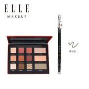 ELLE 她 甜心红颜十二色眼影盘 18.9g+立体塑形双头眉笔 1g