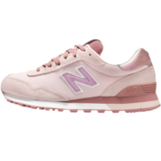 NEW BALANCE NB官方女鞋515系列简约经典潮流时尚舒适复古拼接休闲运动鞋 贝桃粉 WL515CSC 36（脚长22.5cm)
