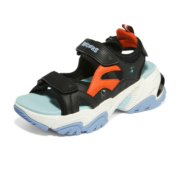 Skechers斯凯奇2022年夏季系列休闲时尚机甲凉鞋896124BKRD36