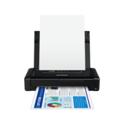 爱普生（EPSON）WF-110 A4彩色无线便携式打印机 工业办公设备 内置电池/USB供电