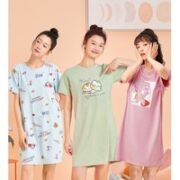 都市丽人 女士短袖睡裙 2H26B0