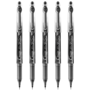 百乐（PILOT）BL-P700 0.7mm 考试/财务用笔 中性笔顺滑针嘴签字笔 黑色 5支装