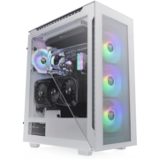 Tt（Thermaltake）艾坦Divider 500 TG ARGB 白色 国际版 机箱电脑主机（标配ARGB风扇*3/三角侧透/Type-C）
