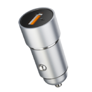 纽曼 车载充电器快充手机闪充汽车用多功能usb点烟器转化插头车充 银色蘑菇头QC3.0智能快充