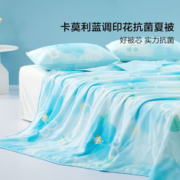 PLUS会员！BLISS 百丽丝 卡莫利蓝调 印花夏被 200*230cm