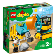 乐高（LEGO）积木得宝DUPLO10931翻斗车和挖掘车套装2岁+玩具六一儿童节礼物