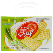 美丹 早餐饼干点心零食 白苏打饼干 礼盒装 鲜葱味1000g