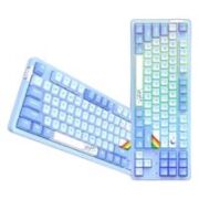 Dareu 达尔优 A87 Pro 87键 2.4G蓝牙 多模无线机械键盘 天空版 紫金轴pro RGB