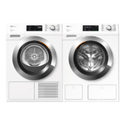 618预售、PLUS会员家居卡： MIELE 美诺 洗烘套装 欧洲进口家用智能变频10KG洗衣机+热泵烘干机9KG干衣机WCG677+TCH797 小金刚系列