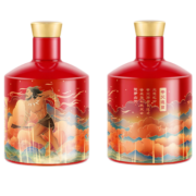沱牌舍得  舍得酒 品味舍得 52度 浓香型白酒 品味·舍得酒500mL×2中国神话人物套装之追天者