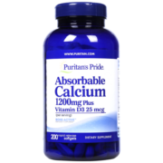 普丽普莱Puritan's Pride钙维生素d3软胶囊200粒矿物质液体钙补钙片氨糖搭中老年成人营养品骨骼健康美国进口