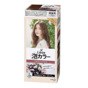 花王（KAO）Prettia泡沫染发膏剂liese莉婕植物泡泡染家用普罗旺斯玫瑰茶棕