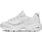 SKECHERS斯凯奇女鞋厚底增高熊猫鞋舒适防滑老爹鞋透气小白鞋 【网眼透气】白色/WHT 35