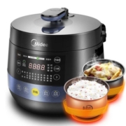 PLUS会员：Midea 美的 MY-YL50Easy202 电压力锅 4.8L 黛黑藏青色