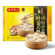 湾仔码头 牛肝菌三鲜猪肉小笼包 12只 300g*8件