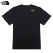 北面（The North Face） 短袖男情侣款2023春夏新款户外休闲上衣运动T恤印花圆领透气T恤 JK3/黑色 XS