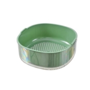 新款加厚双层洗菜盆塑料沥水篮子漏盆菜蓝淘菜盆家用厨房洗水果盘