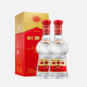 剑南春水晶剑浓香型四川高度白酒商务送礼 52度500ml*2瓶装