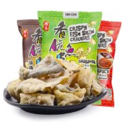 香港特产，润志 矶烧鱼皮 110g*3包