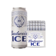 Budweiser/百威啤酒冰啤500ml*18听清爽醇正口感大罐