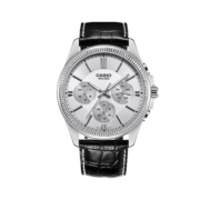 卡西欧（CASIO）商务休闲防水石英三眼潮流大表盘皮带手表 MTP-1375L-7AVDF
