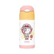 THERMOS 膳魔师 儿童保温吸管杯  360ml 粉/黄色