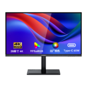 PLUS会员：Innocn 联合创新 28寸28D1U PRO 28英寸IPS显示器（4K、60Hz、93% DCI-P3、Type-C-65W）