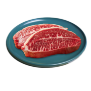 农夫好牛  进口牛肉生鲜 原切谷饲安格斯牛排 进口厚切雪花牛排 安格斯板腱牛排 500g（计重）*2