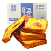 壹得利 岩烧乳酪夹心吐司面包 蓝莓口味250g（2份500g到手）