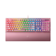 再降价：RAZER 雷蛇 黑寡妇蜘蛛V3 有线机械键盘（104键、雷蛇绿轴、RGB）粉晶 绿轴 带腕托