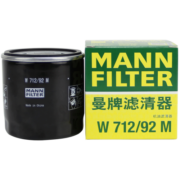 曼牌机油滤清器机滤机油滤芯原厂保养W712/92M适用朗逸速腾宝来凌渡明锐/捷达/高尔夫7/桑塔纳/途观帕萨特/Q3
