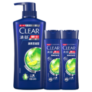 京东特价APP、需抢券、概率券：清扬 去屑洗发水 清爽控油型500g+100g*2瓶