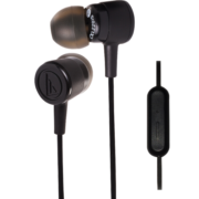 铁三角（Audio-technica） CKL220IS 入耳式线控带麦手机电脑耳麦 通话耳机 黑色