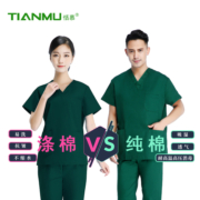 洗手衣女短袖纯棉手术室工作服美容医生薄款刷手服手术衣医护专用