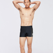 arena阿瑞娜泳裤男防尴尬平角游泳装备抗氯男士游泳裤 BKWT 2XL
