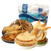 水一方烤鱼片鱼干鱼片鳕鱼片尝鲜礼包海味零食大礼包340g 鱼片礼包340g