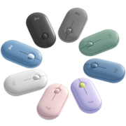 罗技/Logitech PEBBLE无线蓝牙鼠标轻薄静音办公笔记本平板电脑女