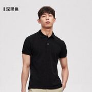 YANXUAN 网易严选 男士短袖POLO衫 3996650 黑色 M