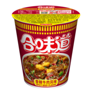 合味道 日清方便面 整箱杯装方便面 豚骨浓汤海鲜香辣牛肉方便速食汤面 合味道杯装香辣牛肉风味*12杯