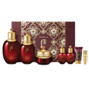 后（The history of Whoo）津率享红华凝香水乳霜护肤品7件套盒套装343ml 免税版 进口超市