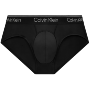 Calvin Klein内衣【悦动引力带】23春季男士循环提花轻薄凉感三角内裤NB3234 UB1-太空黑 M