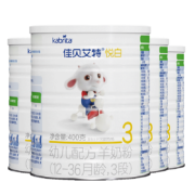 需抢券、PLUS会员：Kabrita 佳贝艾特 悦白 婴儿羊奶粉 3段 400g*4罐装